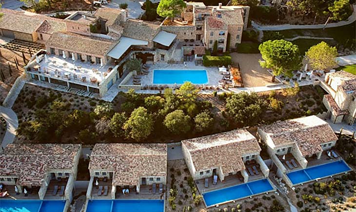 Projet hôtelier pour l'Hôtel 5* Le Mas des Herbes Blanches à Joucas, Luberon